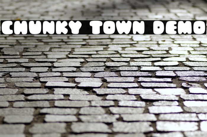Chunky Town Demo Font examples
