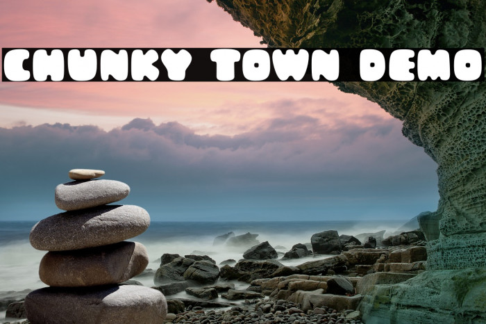 Chunky Town Demo Font examples