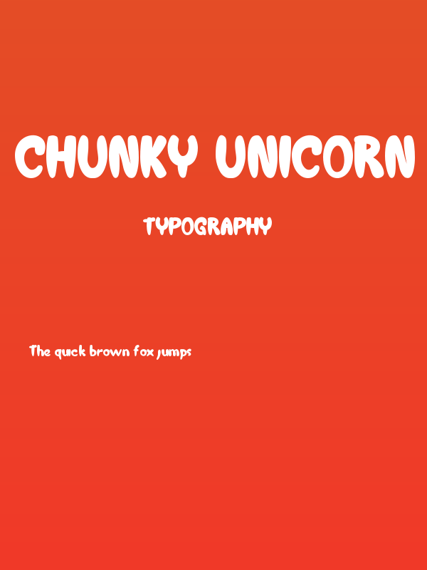 Chunky Unicorn Demo Poster