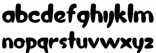 Chunky Unicorn Demo Caratteri MINUSCOLO