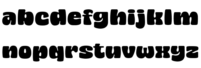 Chunky Vibes Font LOWERCASE