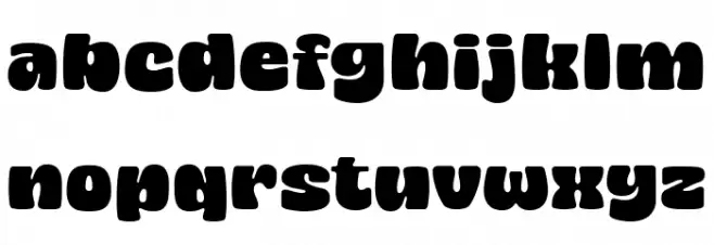 Chunky Vibes Font Litere mici