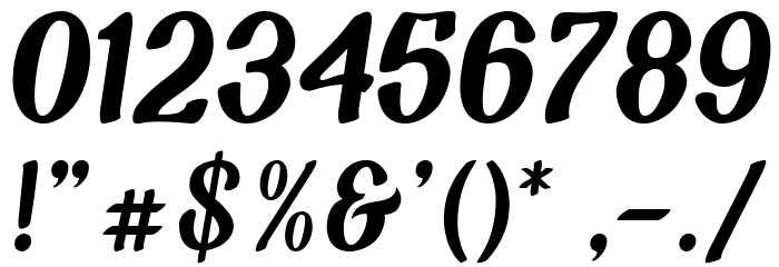 Chunky Wally Font OTHER CHARS