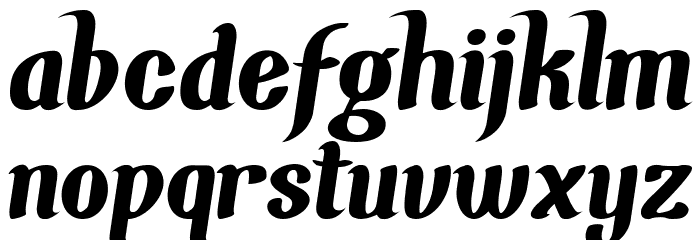 Chunky Wally Font LOWERCASE