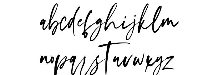 Chunky Font LOWERCASE