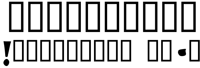ChunkyComix SemiBold Font OTHER CHARS