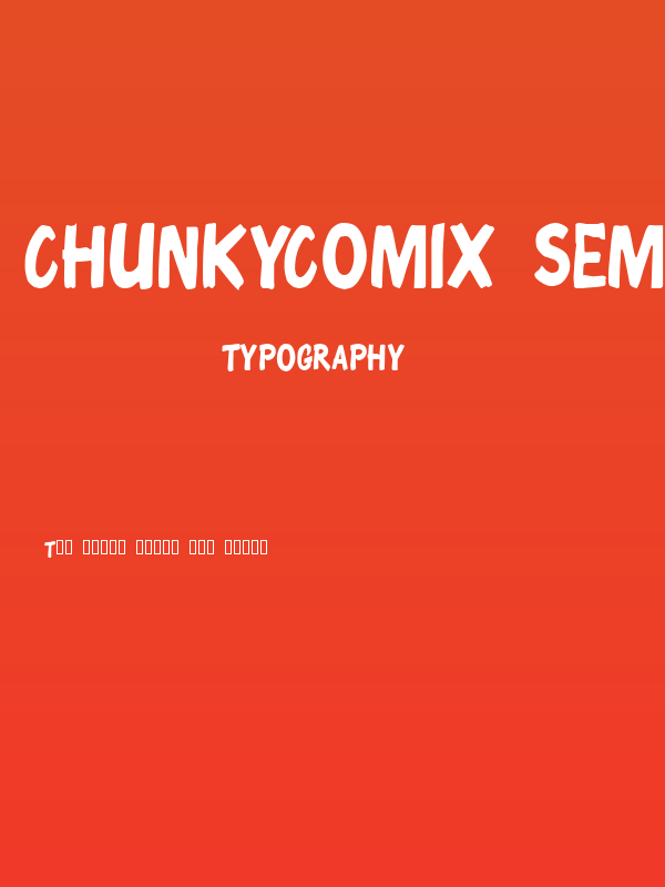 ChunkyComix SemiBold Poster