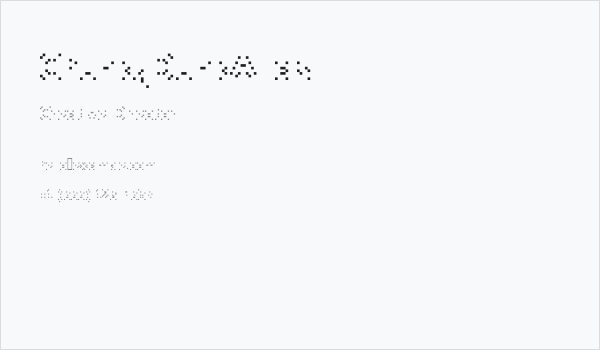 ChunkyDunkAlias Business Card