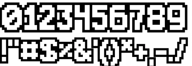 ChunkyDunkOutlin Font OTHER CHARS