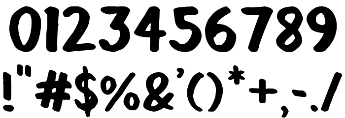 ChunkyFelt Font OTHER CHARS