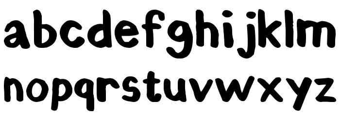 ChunkyFelt Font LOWERCASE
