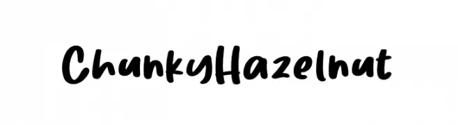 ChunkyHazelnut  नि: शुल्क फ़ॉन्ट्स डाउनलोड