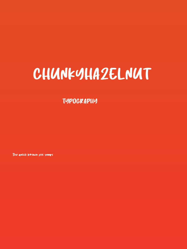 ChunkyHazelnut Poster