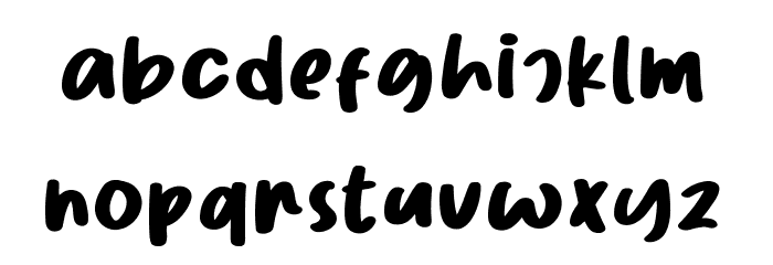 ChunkyHazelnut Font LOWERCASE