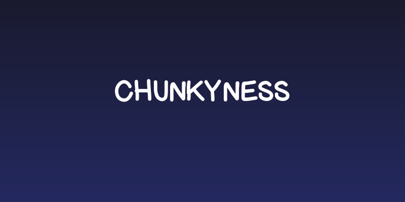 ChunkyNess Social Header
