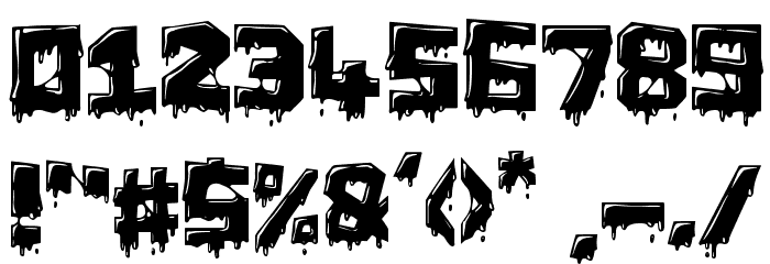 Chunq Dipped Font OTHER CHARS