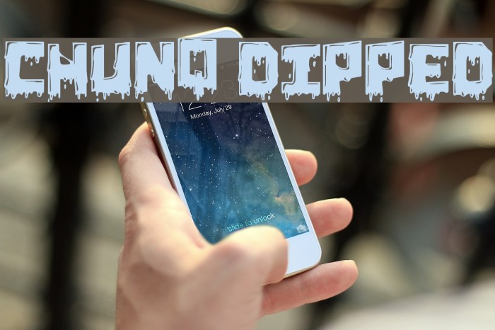 Chunq Dipped Font examples