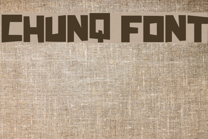 Chunq Font examples