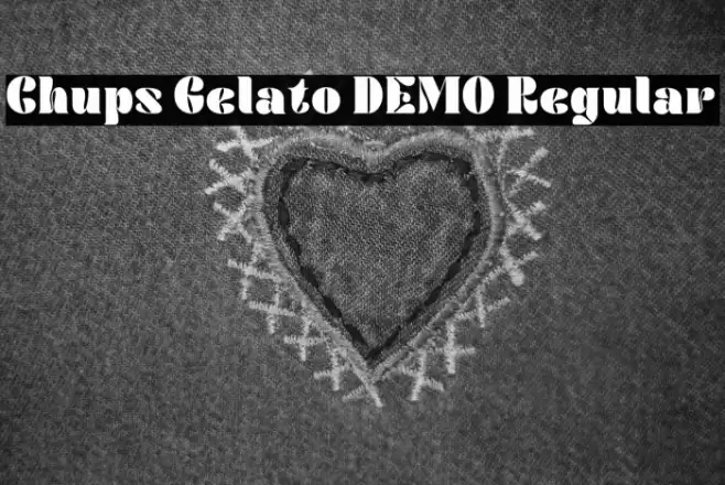 Chups Gelato DEMO Regular Font examples