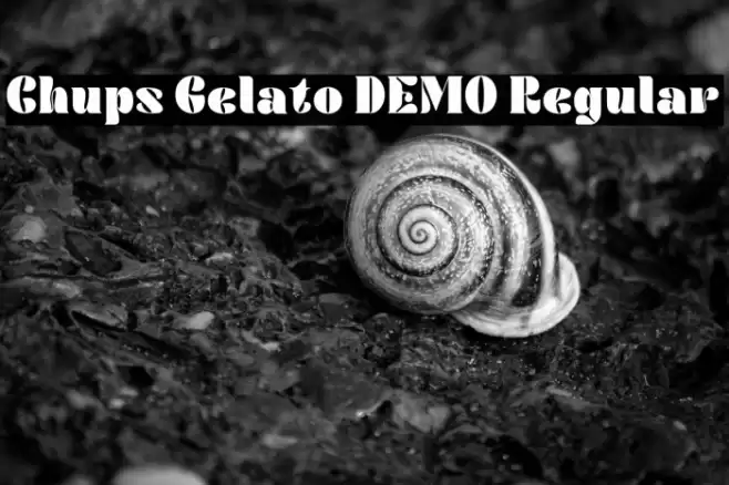 Chups Gelato DEMO Regular Font examples
