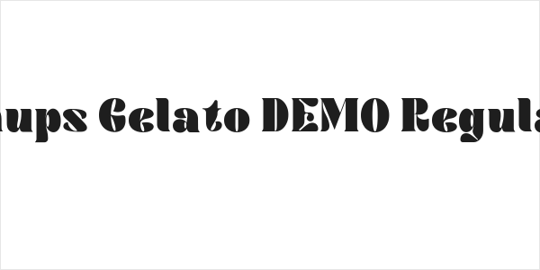 Chups Gelato DEMO Regular Logo