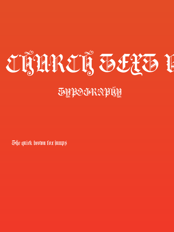 Church Text b Poster