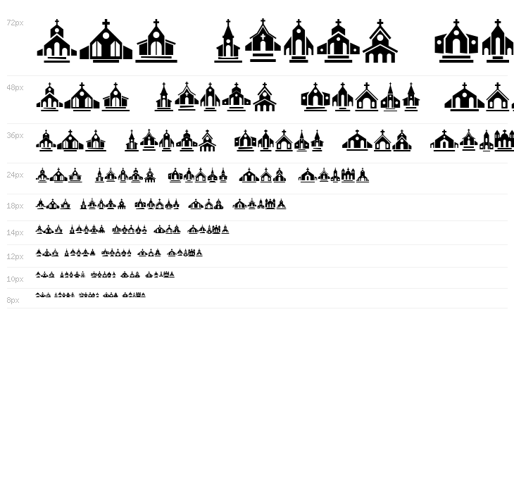 Churches Regular Waterfall