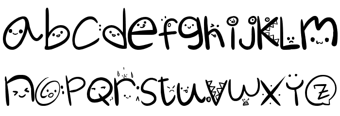 Churli_Cute Font LOWERCASE