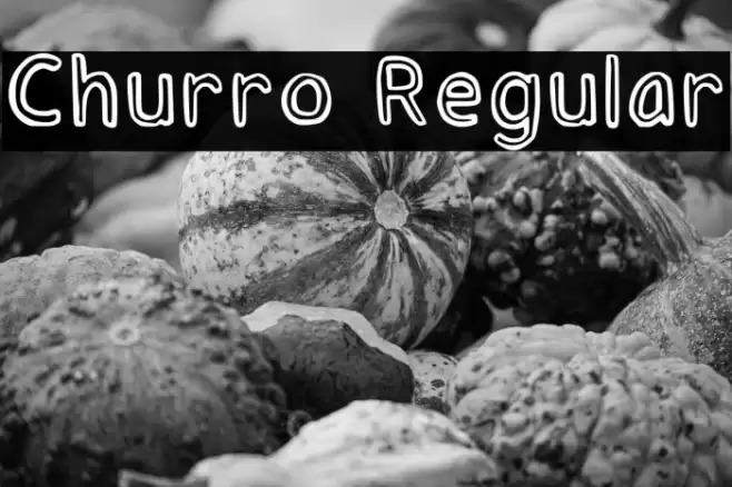 Churro Regular フォント examples