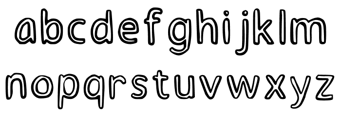 Churro Regular Font LOWERCASE