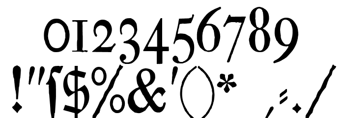 Chursaechsische Fraktur UNZ1 Font OTHER CHARS