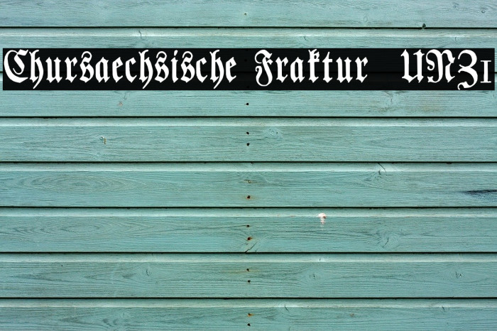 Chursaechsische Fraktur UNZ1 Font examples
