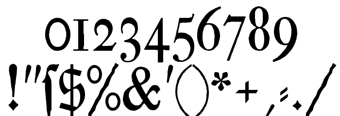Chursaechsische Fraktur Font OTHER CHARS