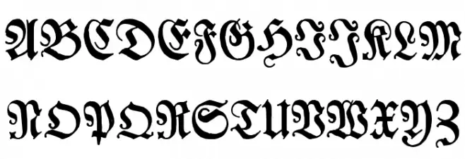 Chursaechsische Fraktur Fonte MAIÚSCULAS