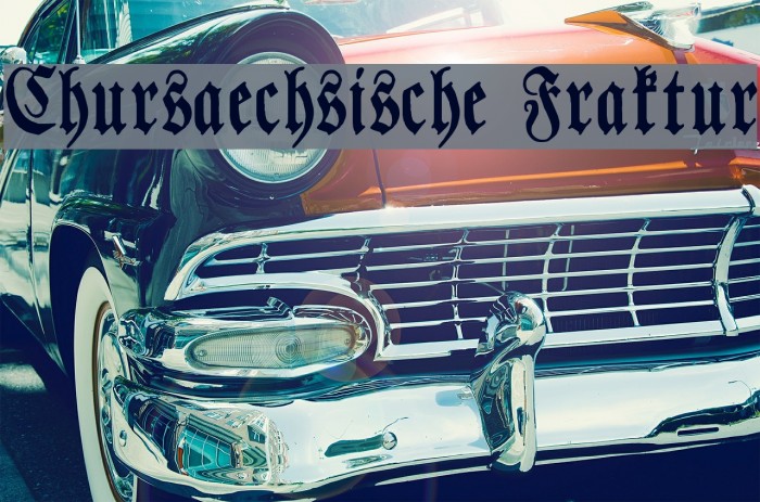 Chursaechsische Fraktur Font examples