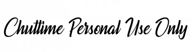 Chuttime Personal Use Only  Frei Schriftart Herunterladen
