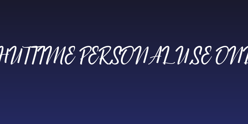 Chuttime Personal Use Only Social Header