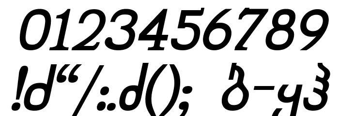 Chveulebrivy-ITV Bold Italic Font OTHER CHARS