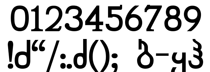 Chveulebrivy-ITV Bold Font OTHER CHARS