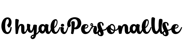 Chyali Personal Use  नि: शुल्क फ़ॉन्ट्स डाउनलोड