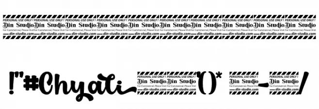 Chyali Personal Use Font OTHER CHARS