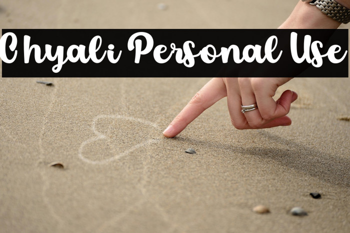 Chyali Personal Use Example 1