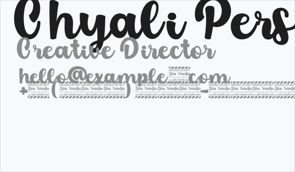Chyali Personal Use Business Card