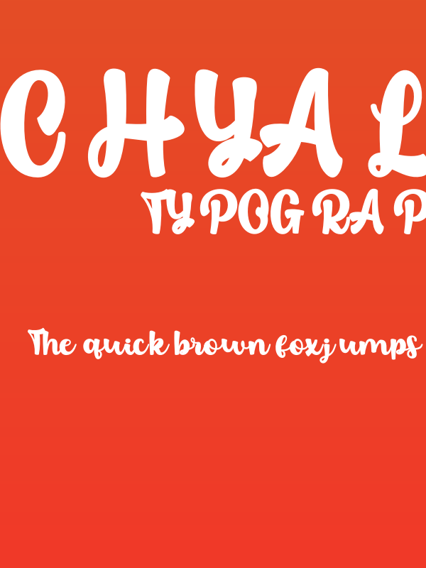 Chyali Personal Use Poster