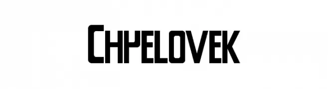 Chyelovek  font caratteri gratis