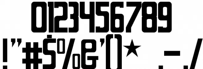 Chyelovek Font Alte caractere