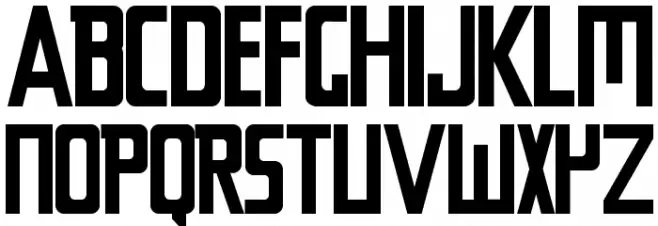 Chyelovek Шрифта ВЕРХНИЙ