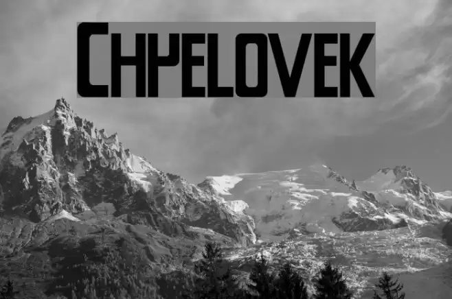 Chyelovek Font examples