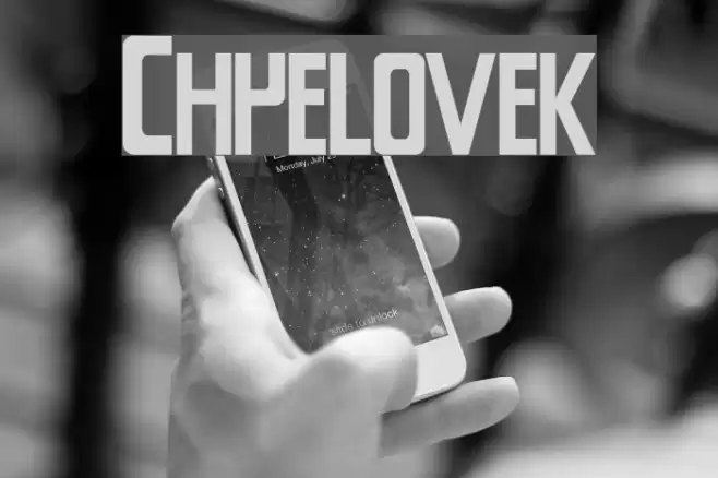 Chyelovek Font examples