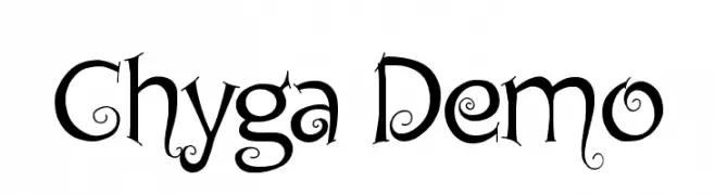 Chyga Demo  font caratteri gratis